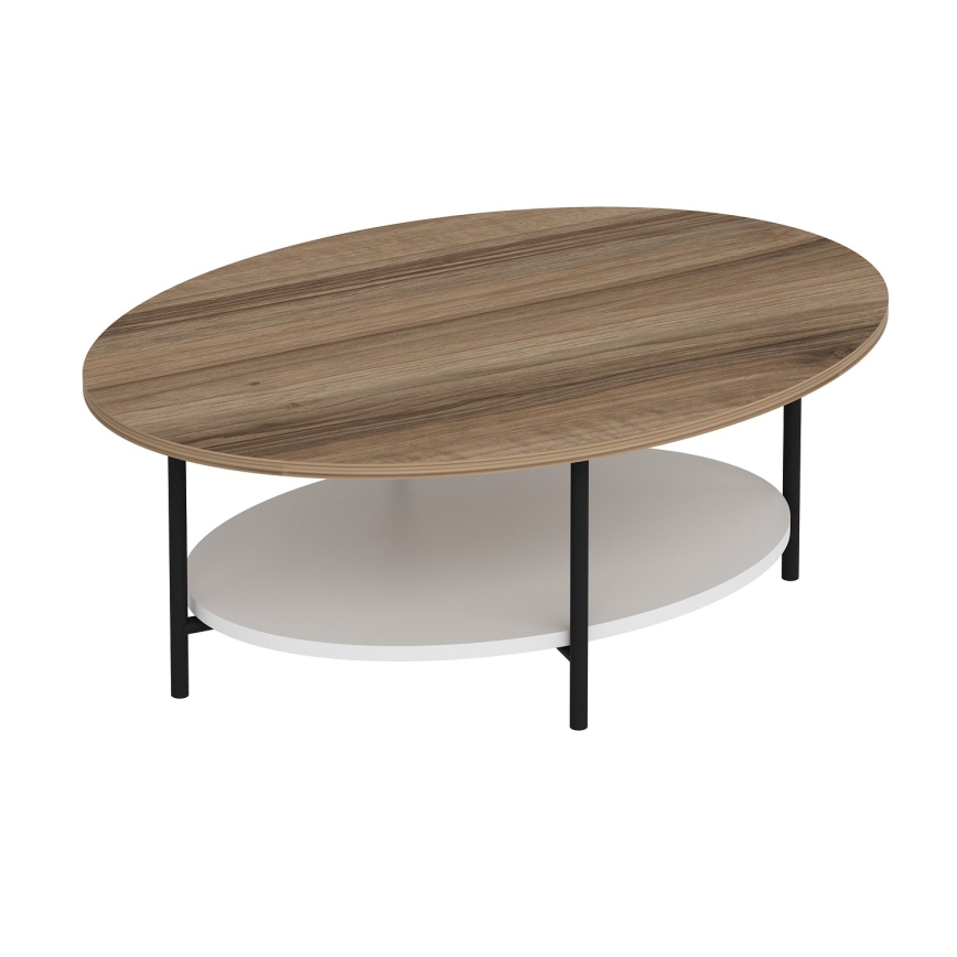 Kohvilaud ELIS 36x90 cm tamm/valge