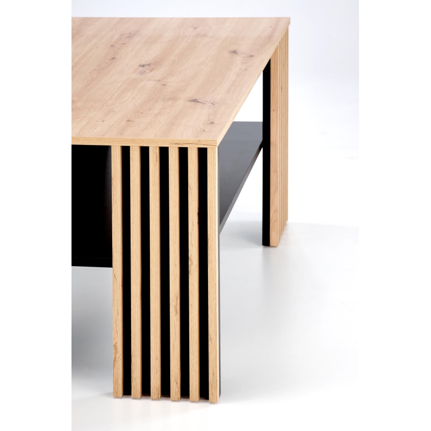 Kohvilaud FORMA 110x65 cm pruun/must