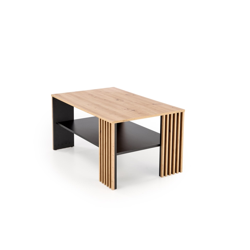 Kohvilaud FORMA 110x65 cm pruun/must