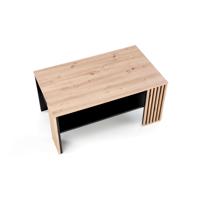 Kohvilaud FORMA 110x65 cm pruun/must
