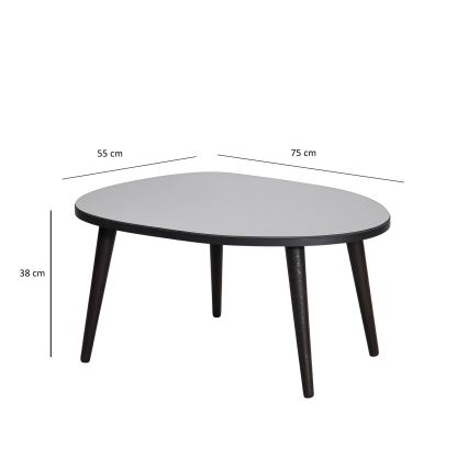 Kohvilaud GUSTO 38x75 cm must