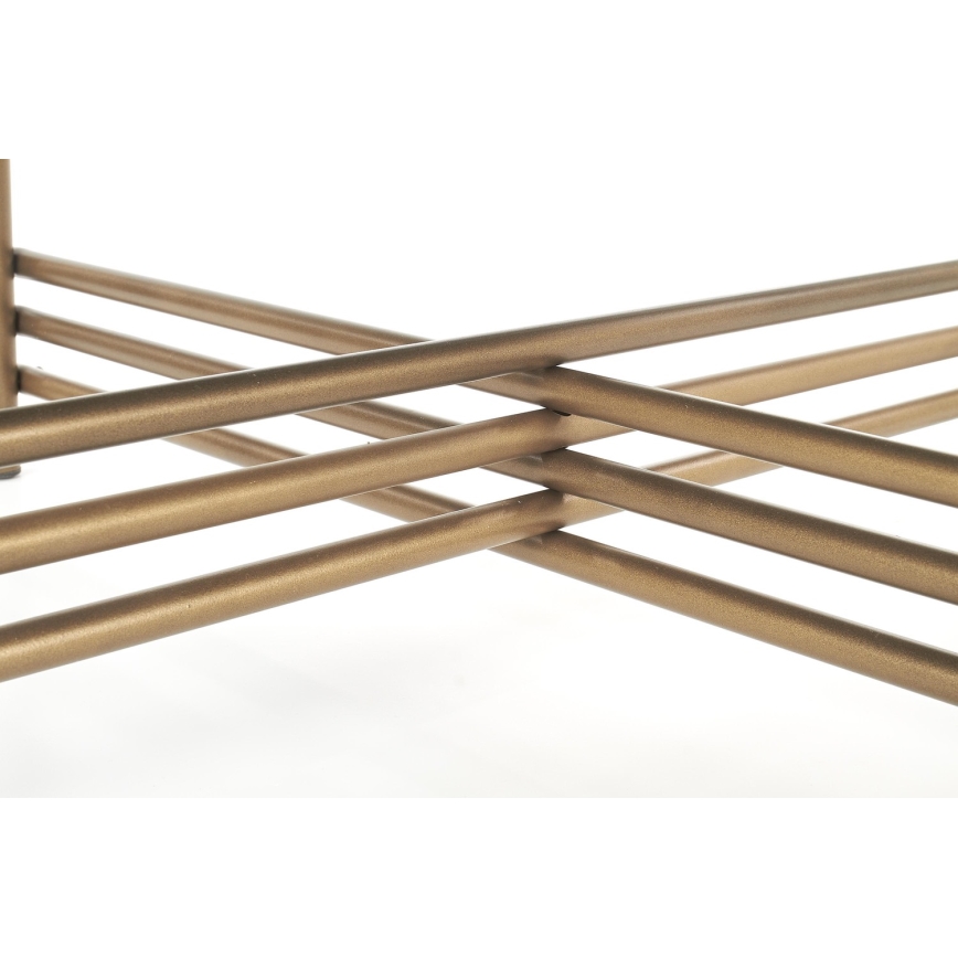 Kohvilaud ISMENA 41x80 cm kuldne/must