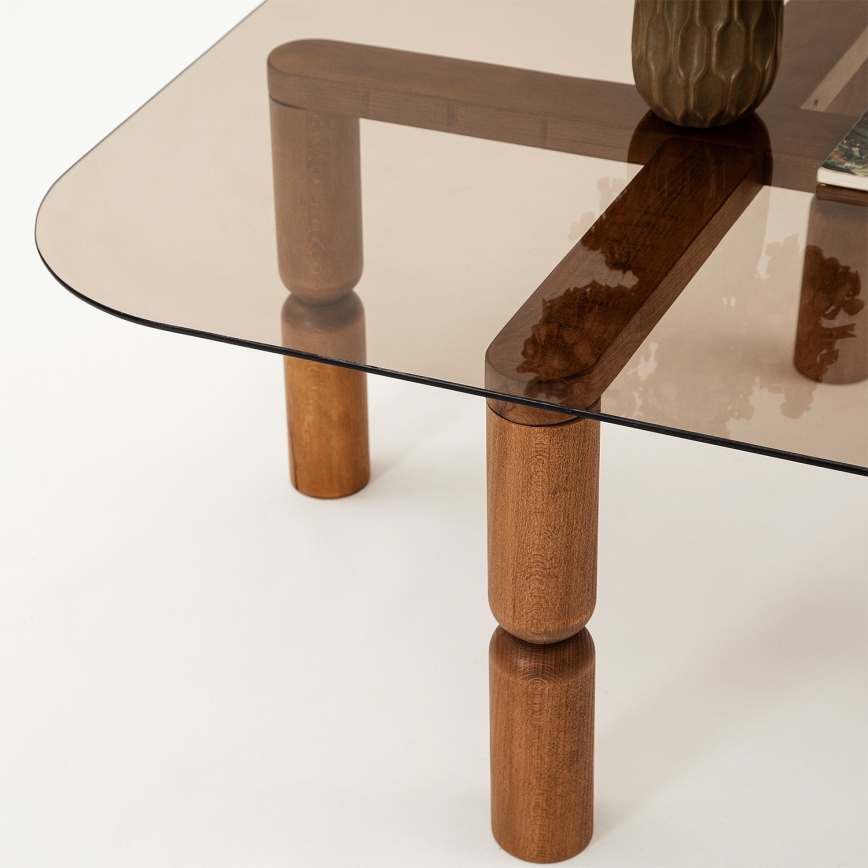 Kohvilaud KEI 40x80 cm pruun/pronks