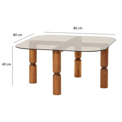 Kohvilaud KEI 40x80 cm pruun/pronks