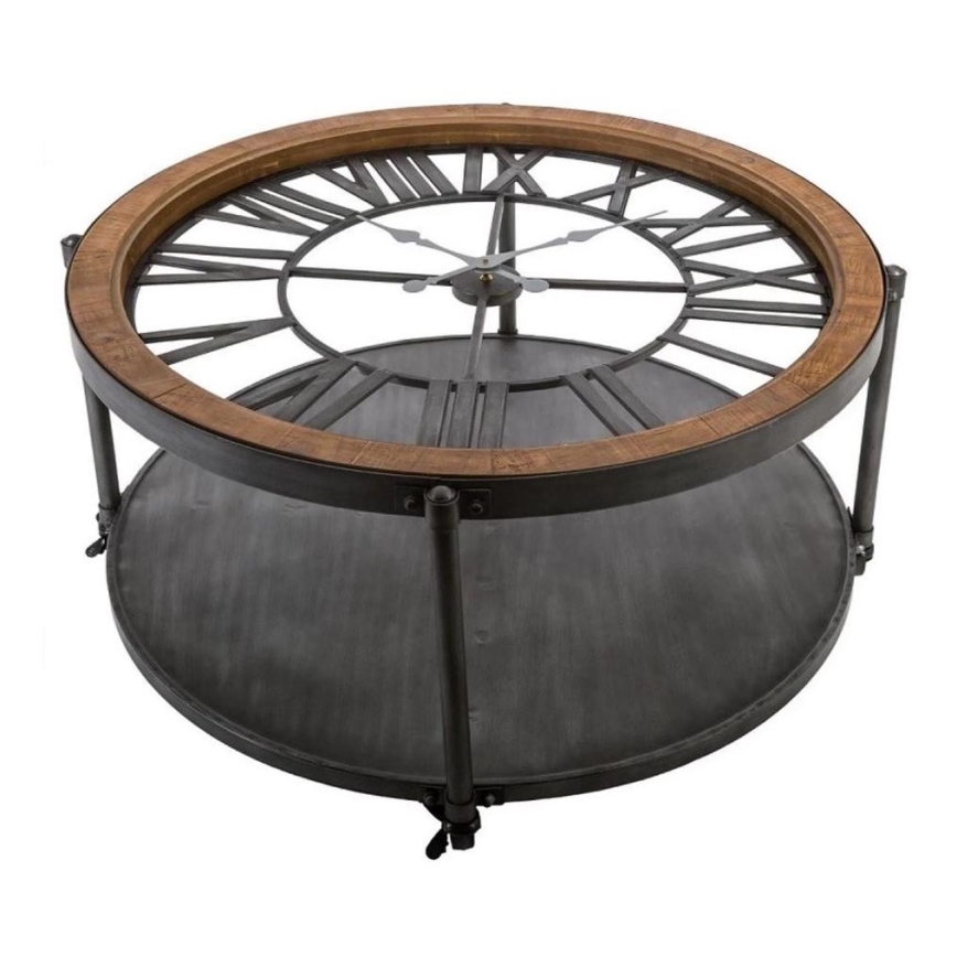 Kohvilaud kellaga CHRONO 89,5x47 cm 1xAA