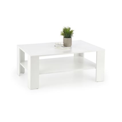 Kohvilaud KWADRO 53x110 cm valge
