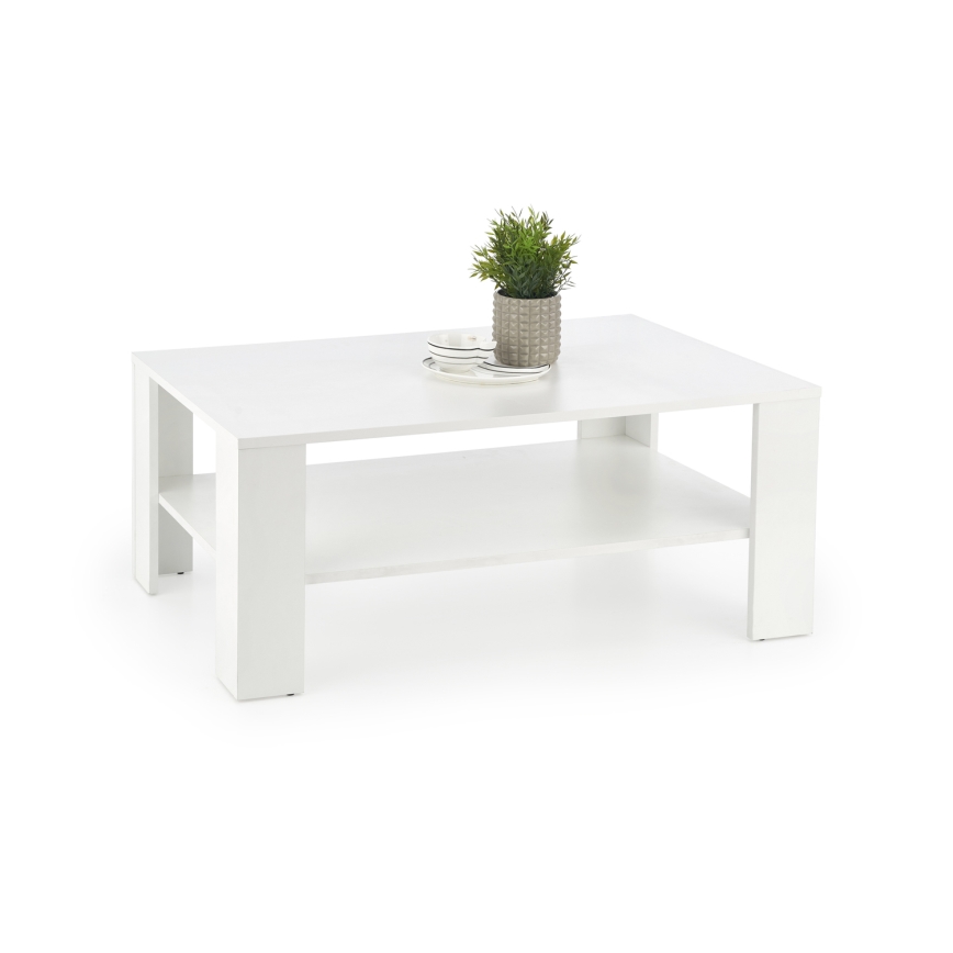 Kohvilaud KWADRO 53x110 cm valge