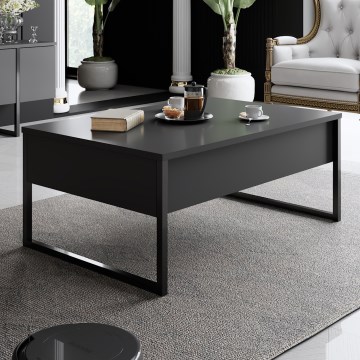 Kohvilaud LUXE 40x90 cm antratsiit/must