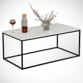 Kohvilaud MARMO 43x95 cm must/valge