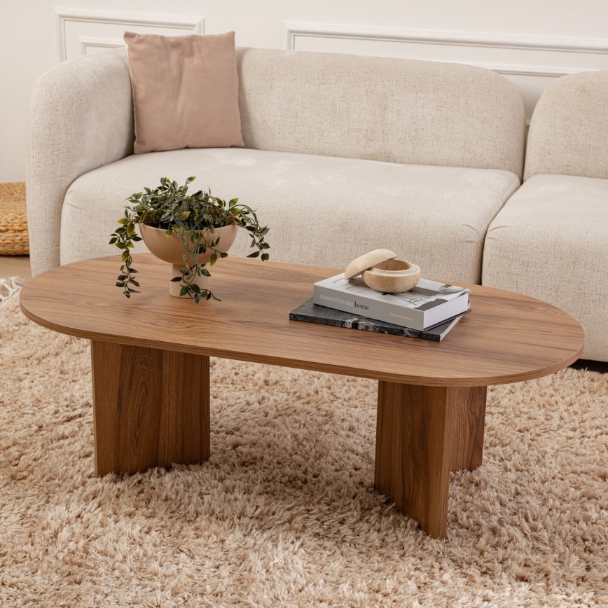 Kohvilaud OVAL 60x120 cm pruun