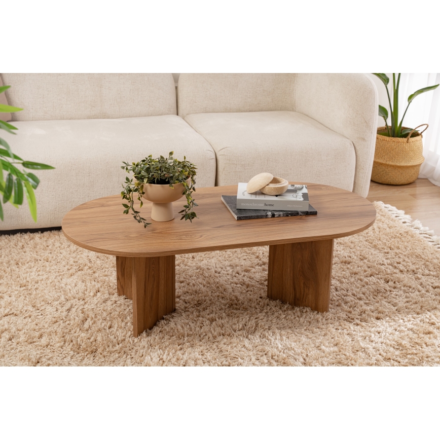 Kohvilaud OVAL 60x120 cm pruun