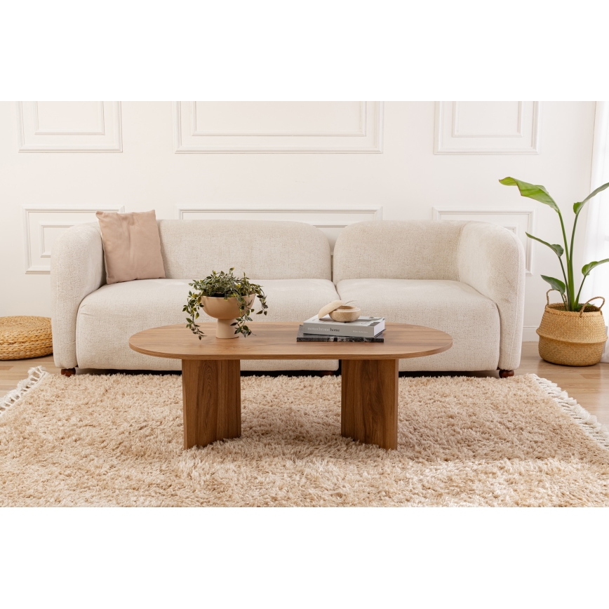 Kohvilaud OVAL 60x120 cm pruun