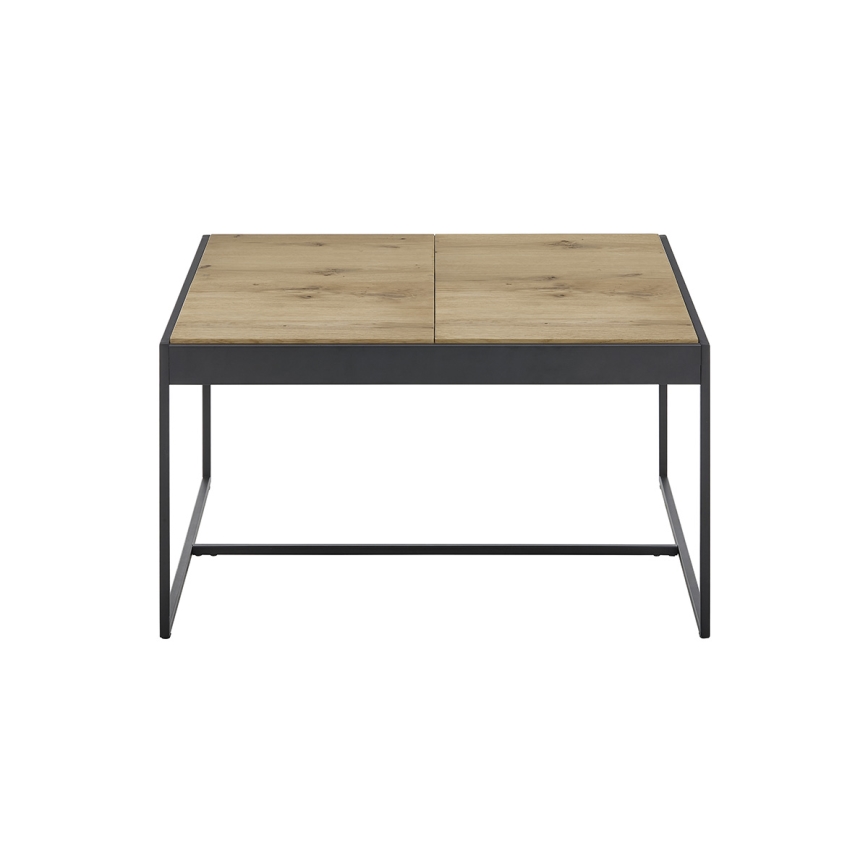 Kohvilaud PULSE 83x83 cm tamm/must