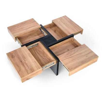 Kohvilaud RADIX 100x100 cm must/pruun