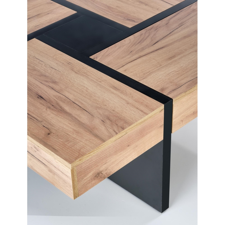 Kohvilaud RADIX 100x100 cm must/pruun