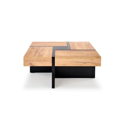 Kohvilaud RADIX 100x100 cm must/pruun