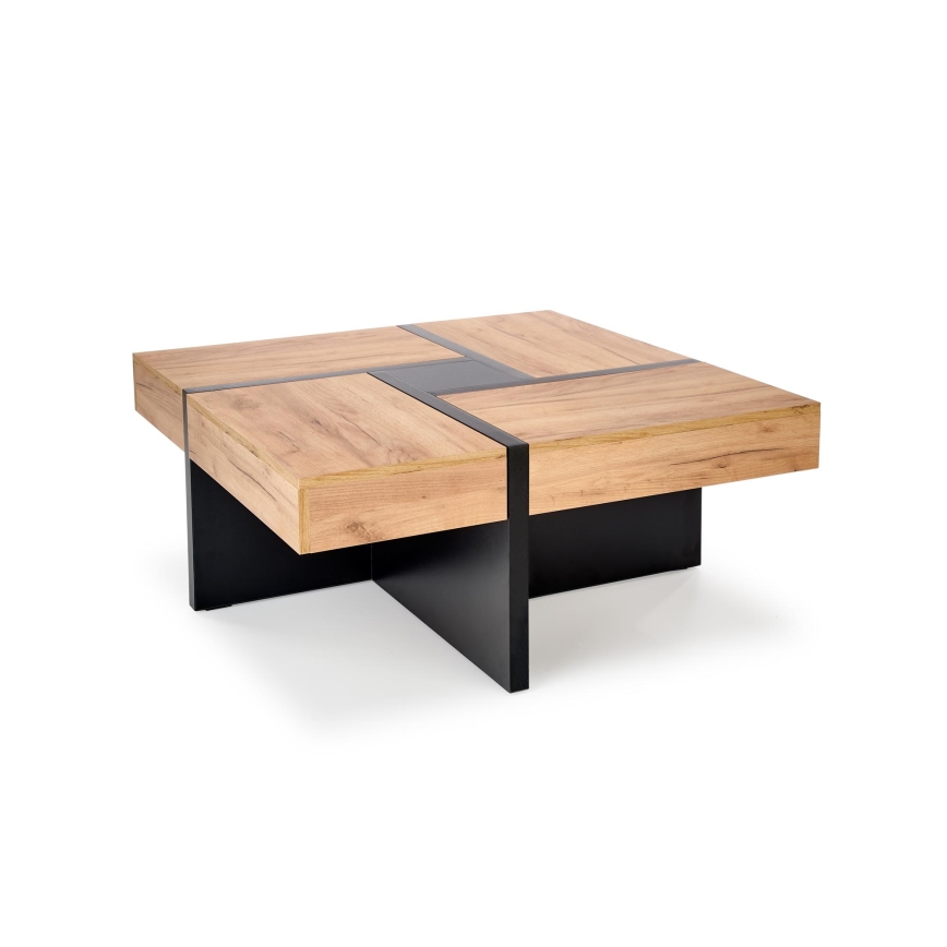 Kohvilaud RADIX 100x100 cm must/pruun