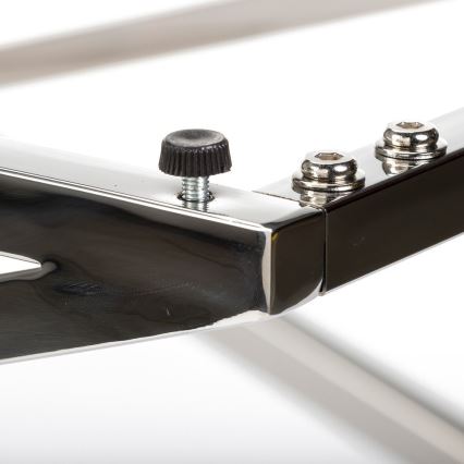 Kohvilaud SALIBA 50x50 cm läikiv kroom/läbipaistev