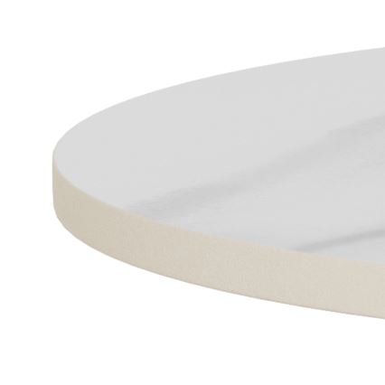 Kohvilaud SANTORINI Ø 45 cm valge/must/keraamika