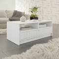 Kohvilaud TIRENO 40x100 cm valge