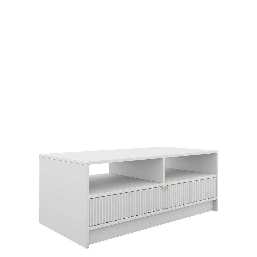 Kohvilaud TIRENO 40x100 cm valge