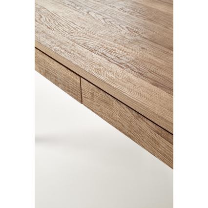 Kohvilaud TULUZA 41x120 cm kuldne pähkel/must