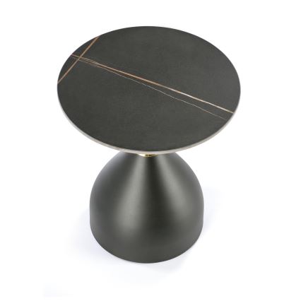 Kohvilaud VERO, läbimõõt 50 cm, must/kuldne