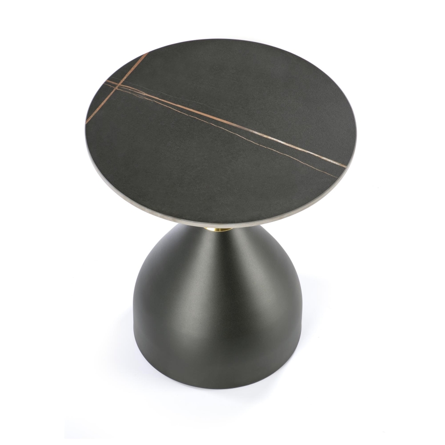 Kohvilaud VERO, läbimõõt 50 cm, must/kuldne