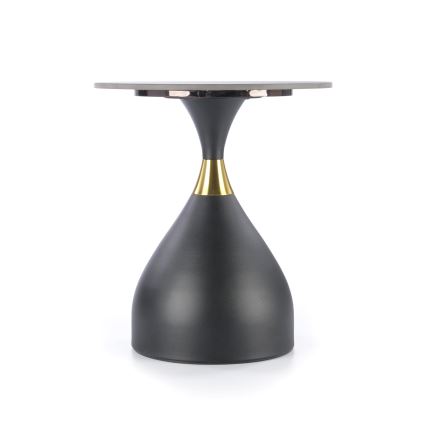 Kohvilaud VERO, läbimõõt 50 cm, must/kuldne