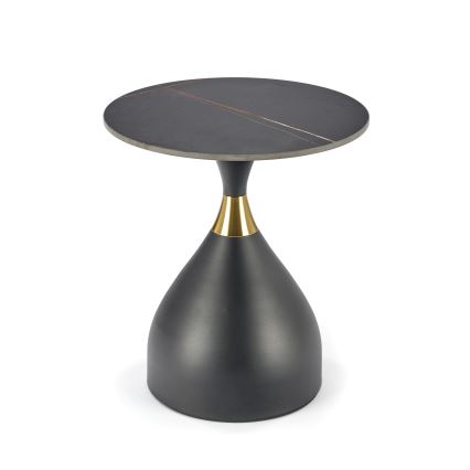 Kohvilaud VERO, läbimõõt 50 cm, must/kuldne