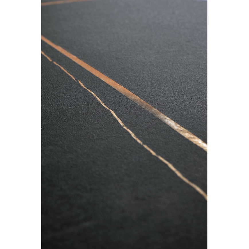 Kohvilaud VERO, läbimõõt 50 cm, must/kuldne