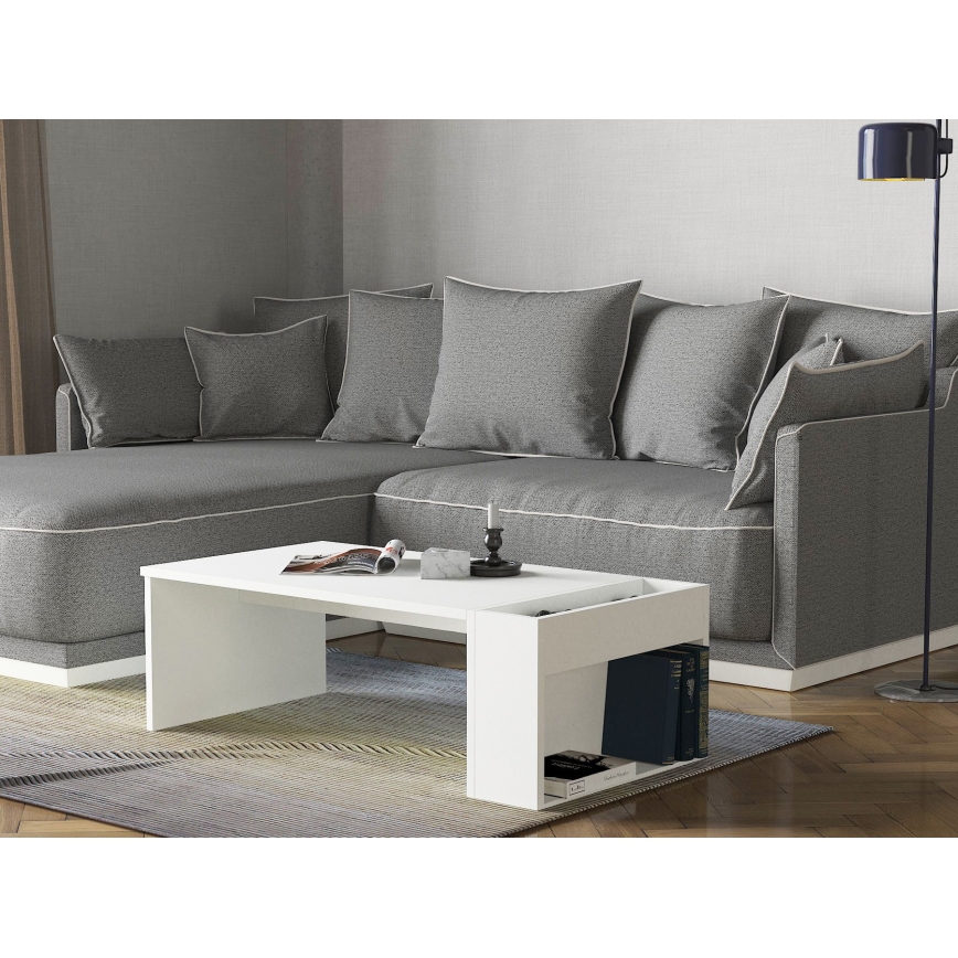 Kohvilaud VIEW 34x95 cm valge