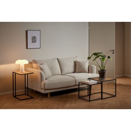 Kohvilaudade komplekt SARON 2 tk tamm/must