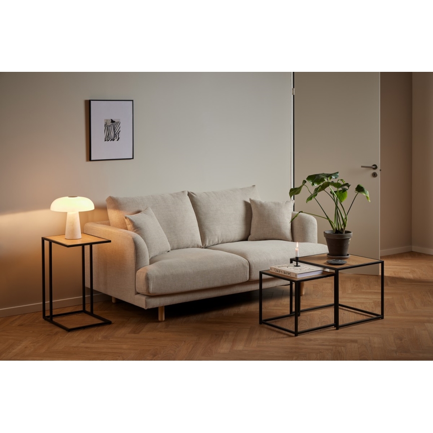 Kohvilaudade komplekt SARON 2 tk tamm/must