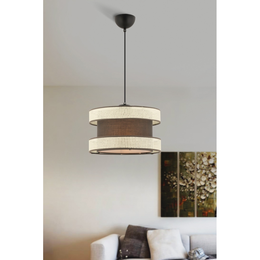 Köisvalgusti HALO 1xE27/60W/230V pruun/kreem