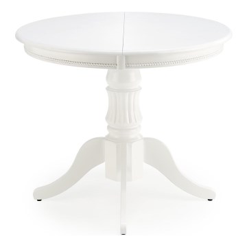 Kokkuklapitav söögilaud WILLIAM 75x124 cm valge
