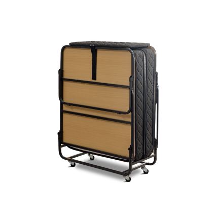 Kokkupandav metallist üheinimese voodi koos madratsiga HERON 90x204 cm, valge