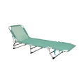 Kokkupandav reguleeritav lamamistool SUNO 56x190 cm türkiissinine