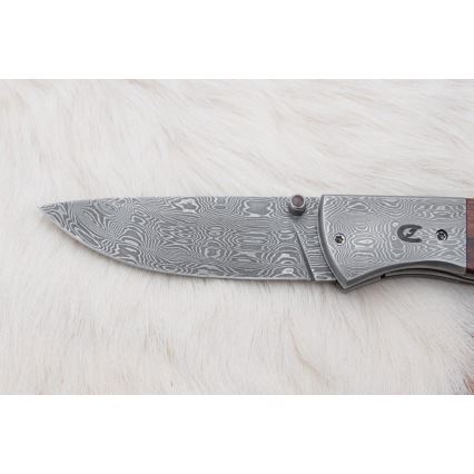 Kokkuvolditav Damaskuse nuga 8 cm raudpuu
