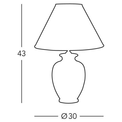 Kolarz 0014.73.3 - Laualamp GIARDINO 1x E27/100W/230V