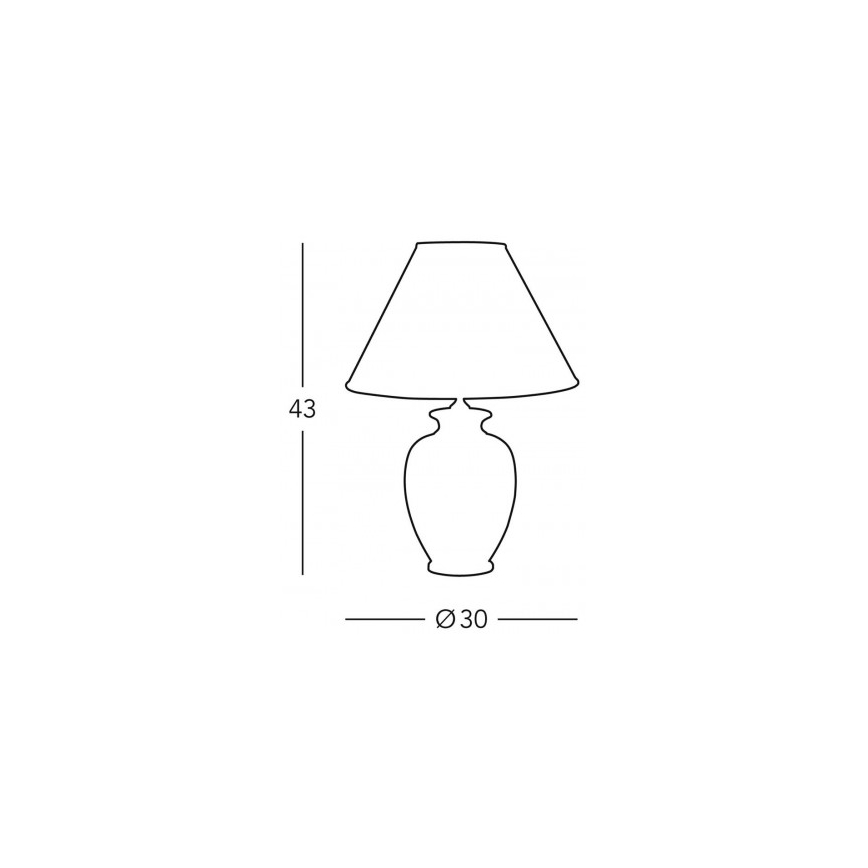 Kolarz 0014.73.7 - Laualamp BORDEAUX 1xE27/100W/230V