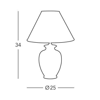 Kolarz 0014.73S - Laualamp GIARDINO 1xE27/60W/230V