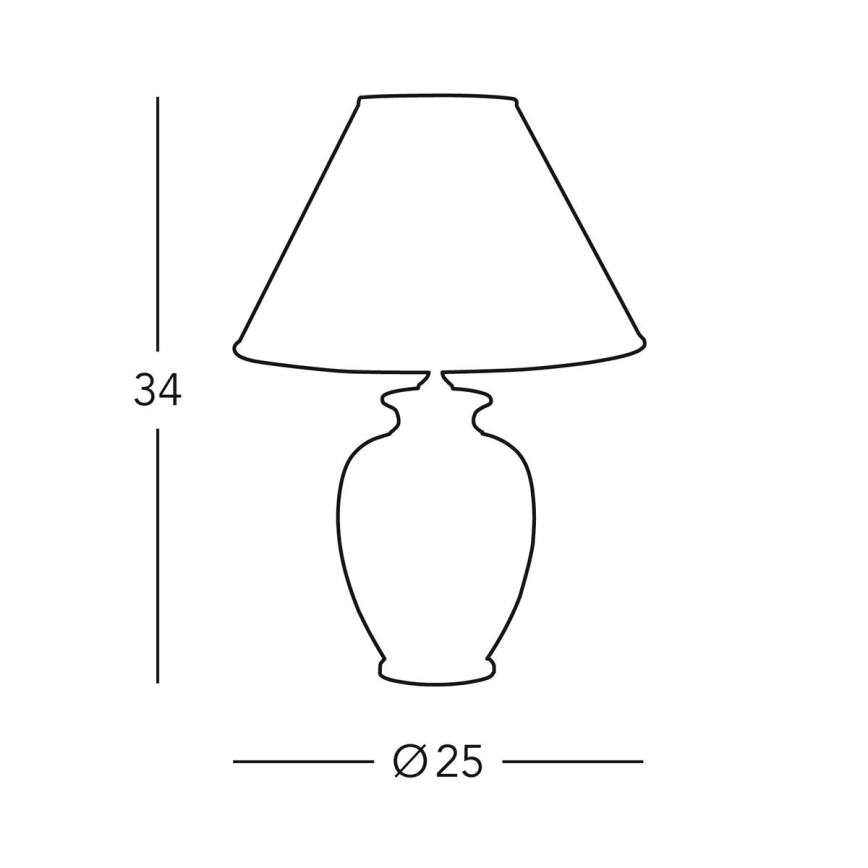 Kolarz 0014.73S - Laualamp GIARDINO 1xE27/60W/230V