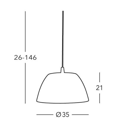 Kolarz 0051.31.6 - Lühter MALMÖ 1x E27/60W/230V