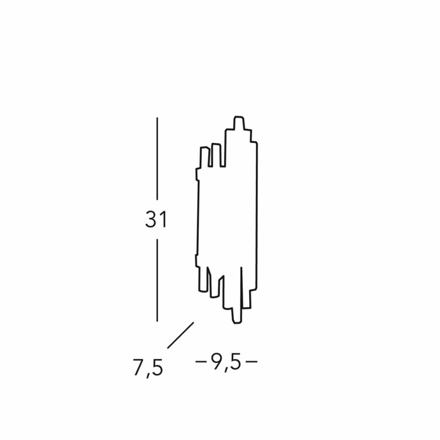 Kolarz 0342.62S.3 - Seinavalgusti ONTARIO 2xE14/40W/230V 31 cm 24K kuldne