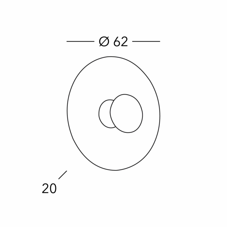 Kolarz 0365.61XL.V1.3 - Seinavalgusti LUNA 1xE27/100W/230V 24K kuldne