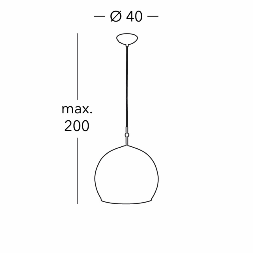 Kolarz 0392.31L.3.Aq.Ch - Lühter LUNA 1xE27/60W/230V 24K kuldne
