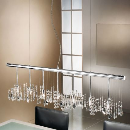 Kolarz 104.87.5 - Kristall-lühter STRETTA 7xG9/40W/230V läikiv kroom