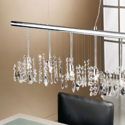 Kolarz 104.87.5 - Kristall-lühter STRETTA 7xG9/40W/230V läikiv kroom