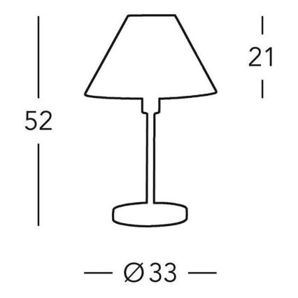 Kolarz 264.70.4 - Laualamp HILTON 1xE27/60W/230V